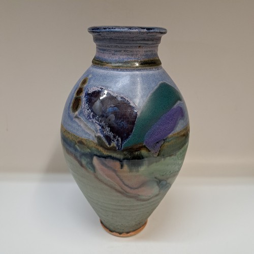 Click to view detail for #251232 Vase Blue & Green$28